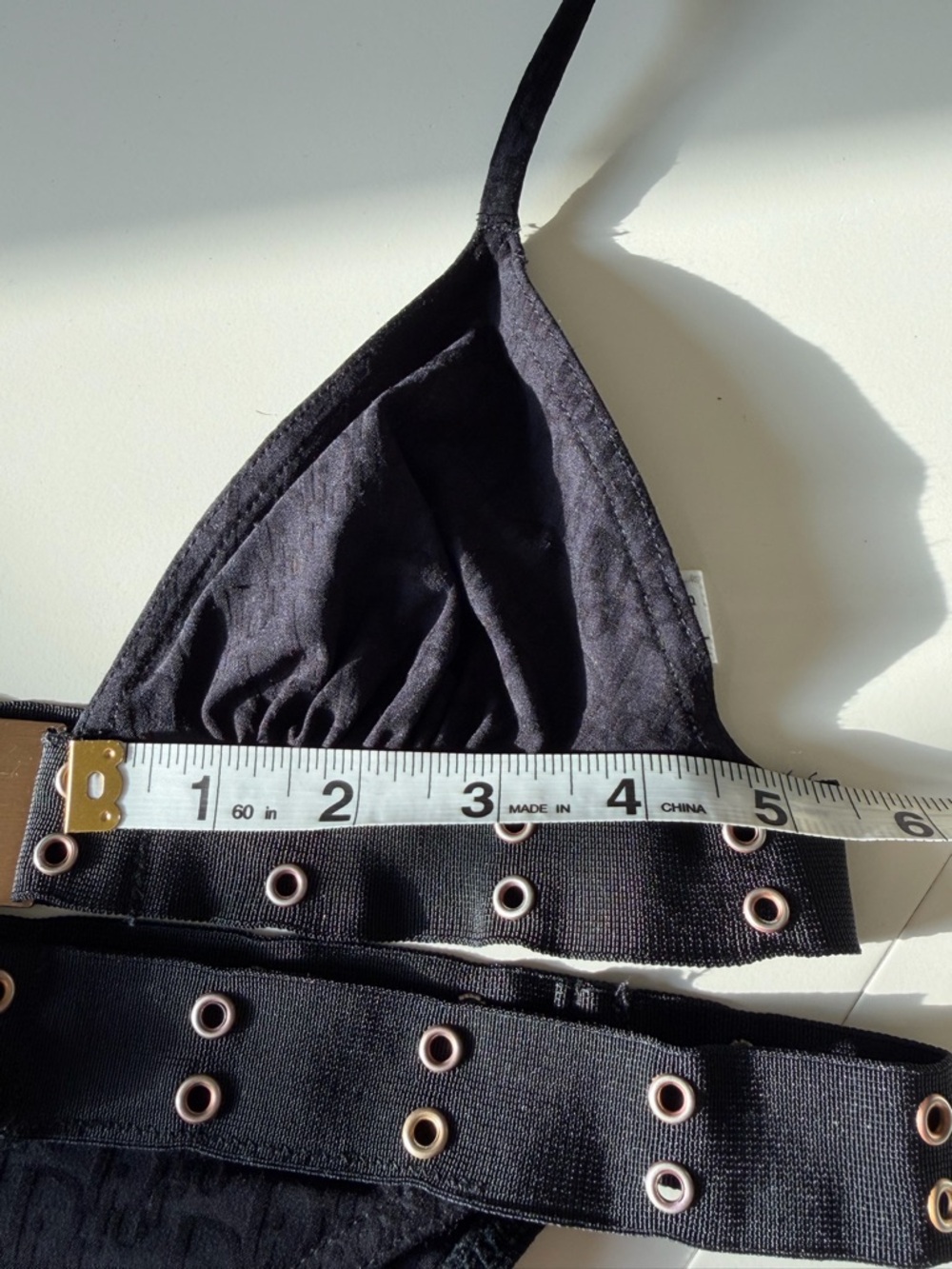 Vintage John Galliano Era Dior Monogram Bikini – Black & Gold - Picture 5 of 13